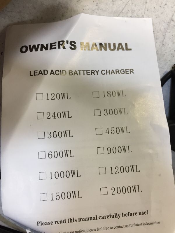 Photo 1 of lead acid battery charger color grey 