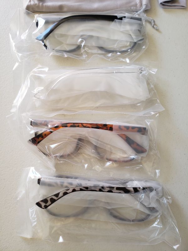 Photo 3 of Blue Light Blocking Glasses Non-Prescription. Pack of 4 Pair.