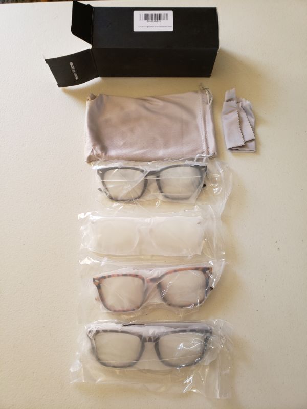 Photo 1 of Blue Light Blocking Glasses Non-Prescription. Pack of 4 Pair.