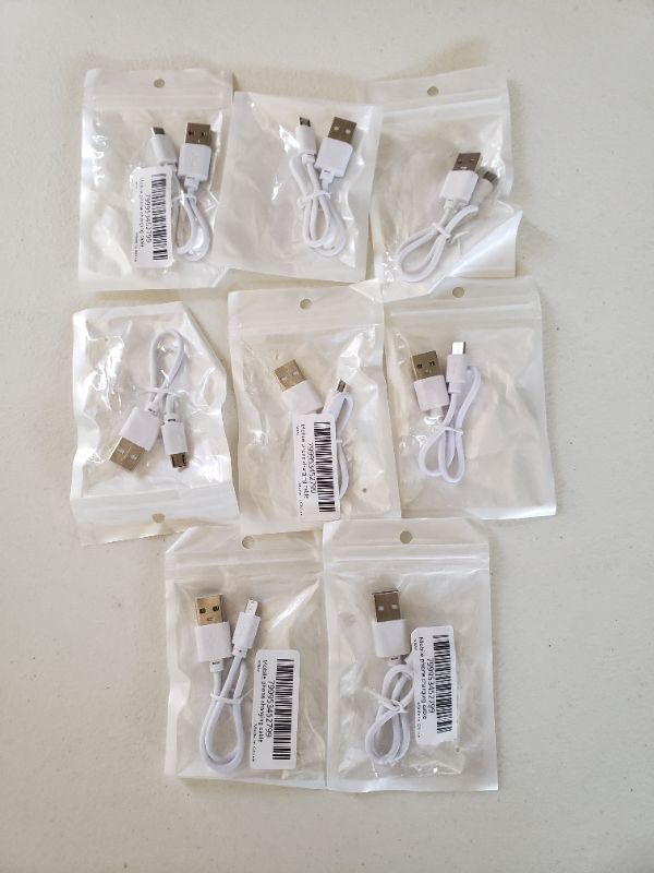 Photo 1 of Mobile Phone Charging Cables, Lot of 8.