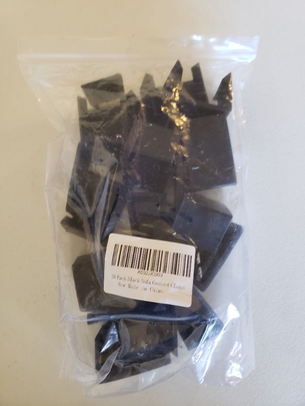 Photo 1 of 20 Pack Black Sofa Connect Clips.