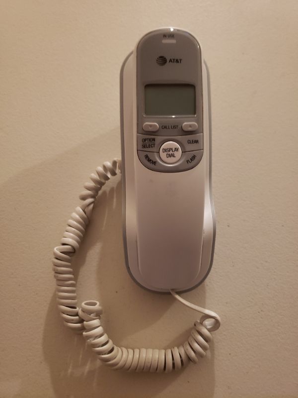 Photo 1 of AT&T Corded Phone, White.