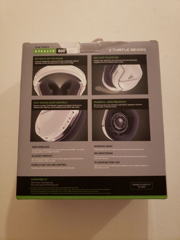 Photo 1 of Turtle Beach Stealth 600 Gen 2 Wireless Gaming Headset for Xbox One & Xbox Series X, White