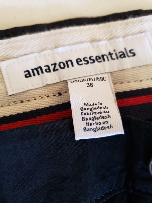 Photo 2 of Amazon Essentials Men's Slim-fit Lightweight Stretch 9" Short. Size 36.
