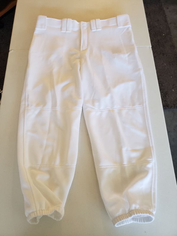 Photo 3 of MIZUNO Women's Baseball Stir-Up Pant, White, Size Large. New Without Tags.