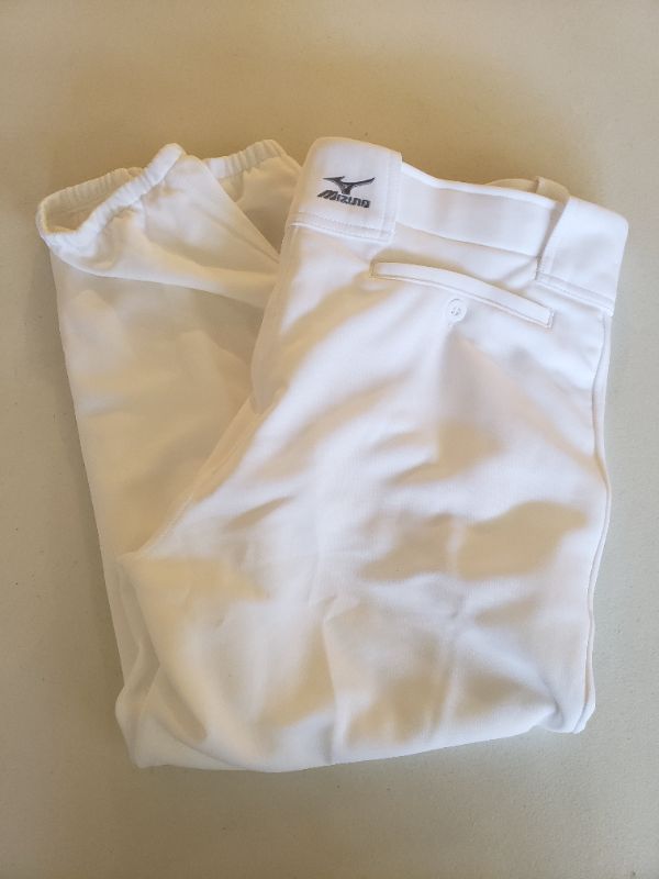 Photo 1 of MIZUNO Women's Baseball Stir-Up Pant, White, Size Large. New Without Tags.