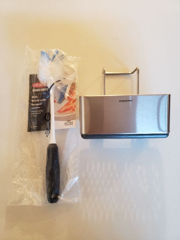 Photo 2 of Oxo International 21691 Kitchen Brush & Drain Rack Lot of 2 Items.