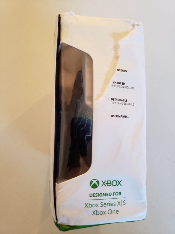 Photo 1 of PowerA Enhanced Wired Controller for Xbox Series X|S - Arc Lightning, Gamepad, Wired Video Game Controller, Gaming Controller, Xbox Series X|S - Xbox Series X. Box Damage.
