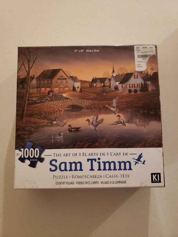 Photo 2 of 1000-Piece Sam Tim 27 x 20 Puzzle. Prior Use & Assembly. May be Missing Pieces.