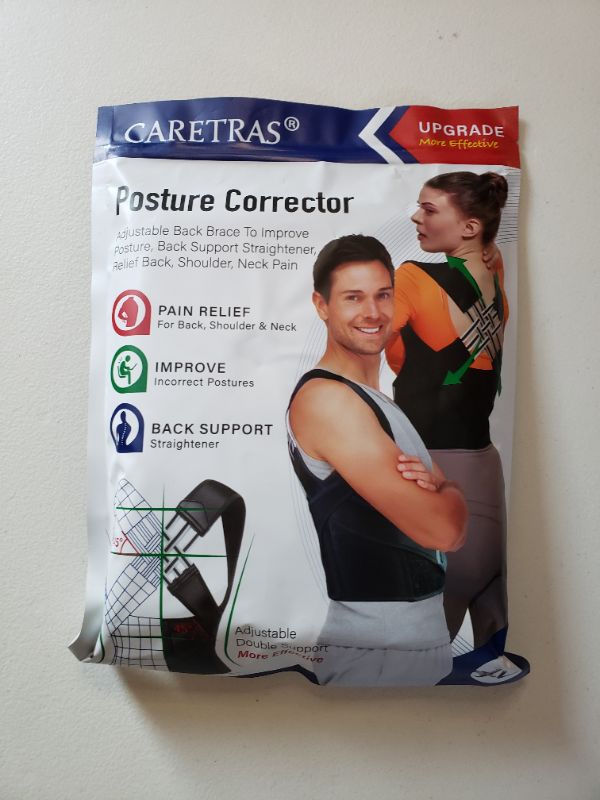 Photo 1 of Back Brace Posture Corrector For Women and Men - Upper Back Straightener Posture Corrector Support - Neck,Shoulder,Back Pain Relief and Improve Posture - Lumbar Adjustable & Breathable. SIZE XL.