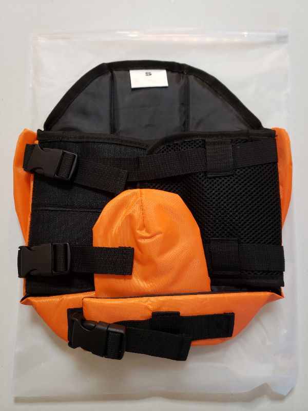 Photo 2 of Dog Life Jacket, Orange, Size Small.  