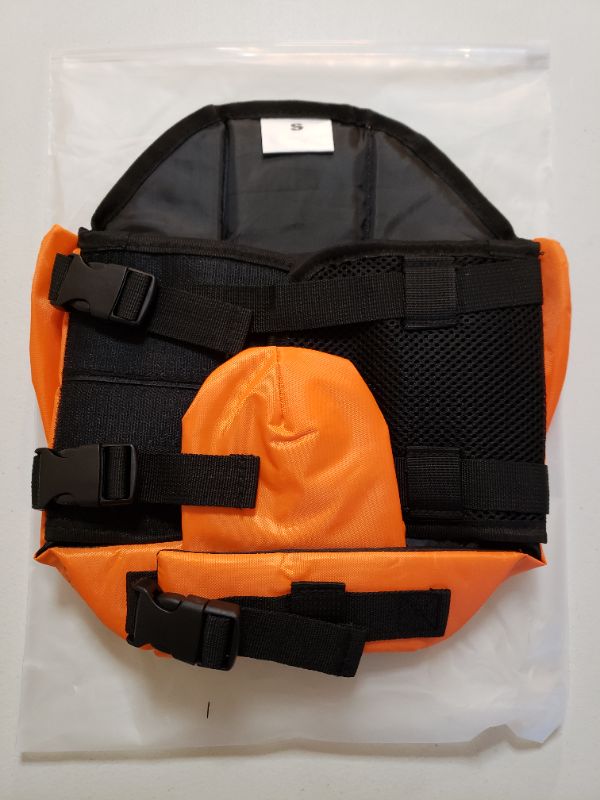 Photo 2 of Dog Life Jacket, Orange, Size Small.  