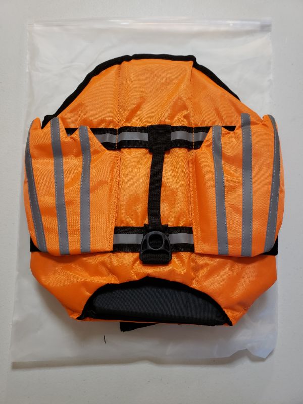 Photo 1 of Dog Life Jacket, Orange, Size Small.  