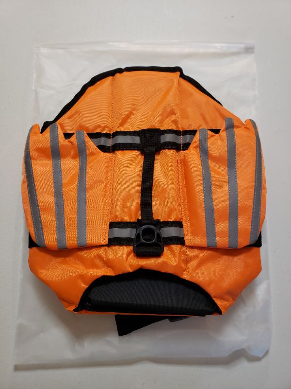 Photo 1 of Dog Life Jacket, Orange, Size Small.  