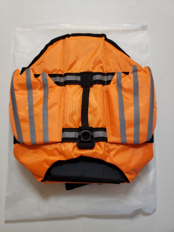 Photo 1 of Dog Life Jacket, Orange, Size Small.  