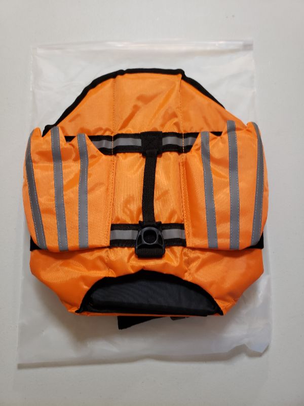 Photo 1 of Dog Life Jacket, Orange, Size Small.  