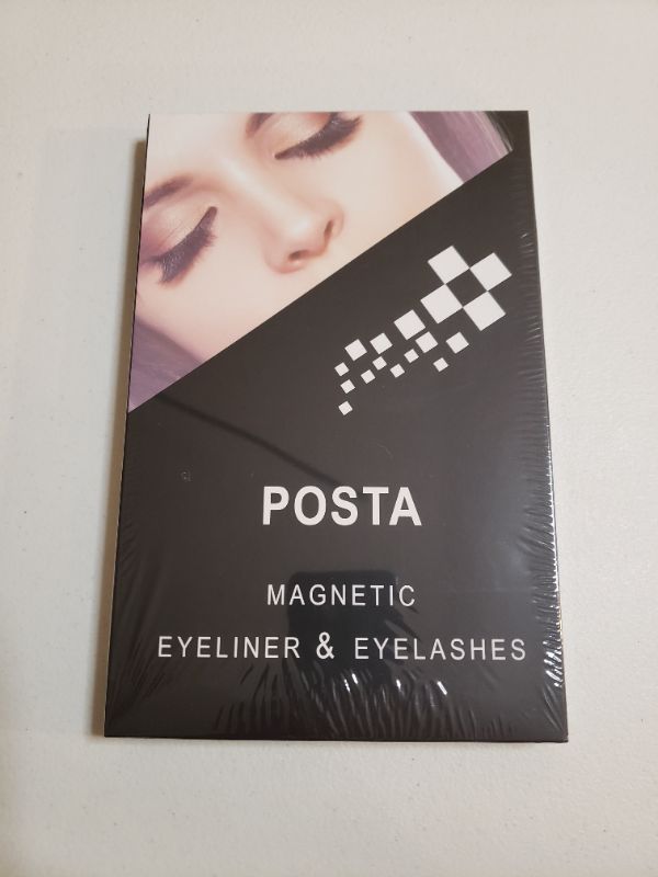 Photo 1 of 10 Pairs Eyelashes, POSTA Magnetic Eyelashes 2pcs Eyeliner, 3D False Eyelashes, With Tweezers, Magnetic Eyeliner and Magnetic Eyelash Kit for Women
