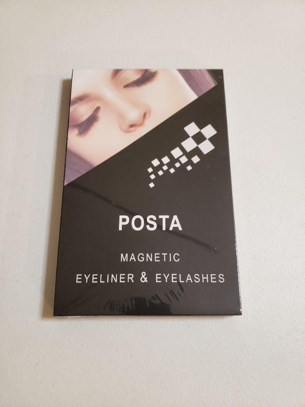 Photo 1 of 10 Pairs Eyelashes, POSTA Magnetic Eyelashes 2pcs Eyeliner, 3D False Eyelashes, With Tweezers, Magnetic Eyeliner and Magnetic Eyelash Kit for Women
