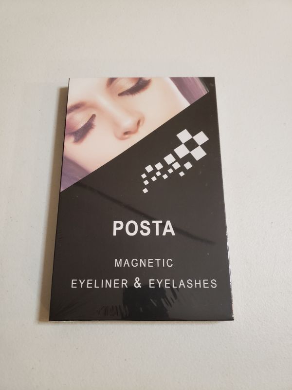 Photo 1 of 10 Pairs Eyelashes, POSTA Magnetic Eyelashes 2pcs Eyeliner, 3D False Eyelashes, With Tweezers, Magnetic Eyeliner and Magnetic Eyelash Kit for Women
