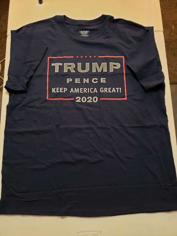 Photo 1 of Gun Show Tees Men's Trump Pence 2020 Keep America Great T-Shirt, Size XL, Navy.