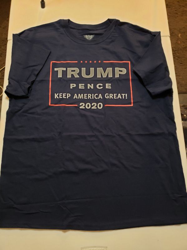 Photo 1 of Gun Show Tees Men's Trump Pence 2020 Keep America Great T-Shirt, Size XL, Navy.