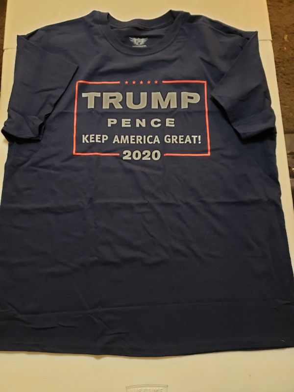 Photo 1 of Gun Show Tees Men's Trump Pence 2020 Keep America Great T-Shirt, Size XL, Navy.