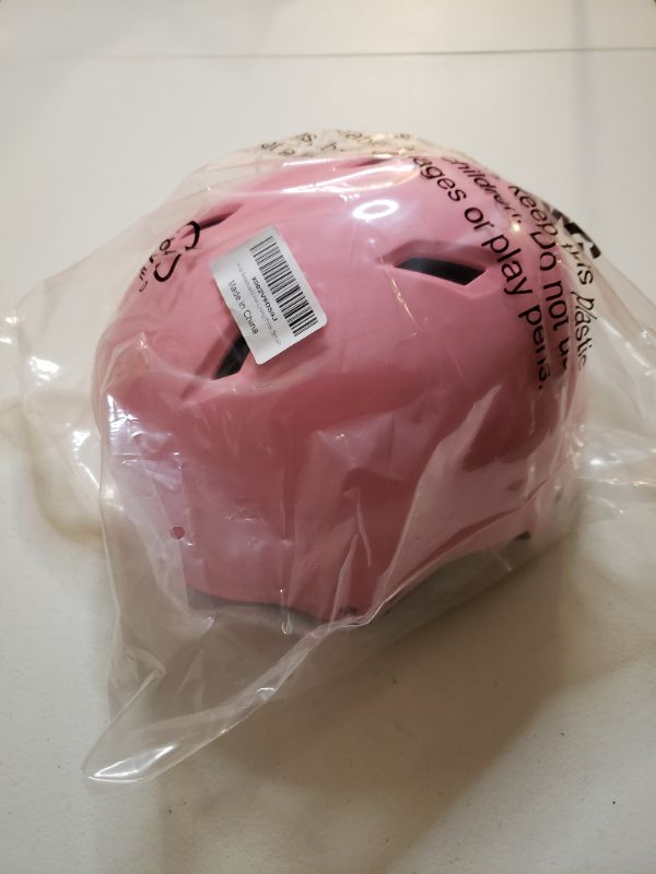 Photo 1 of Kids Skateboard Helmet, Pink Size Small.