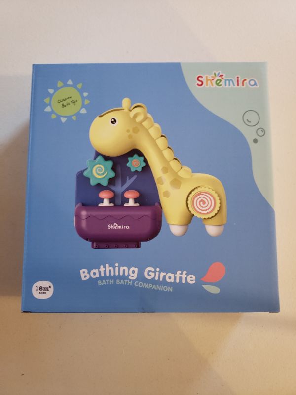 Photo 1 of Bathing Giraffe Bath Companion Toy, Ages 18m+