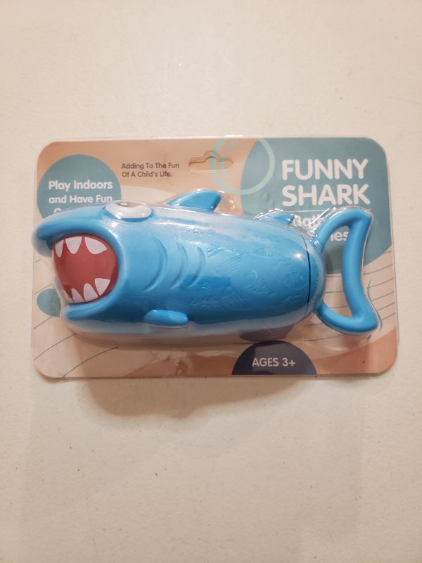 Photo 1 of Funny Shark Children's Bath Toy, Ages 3+