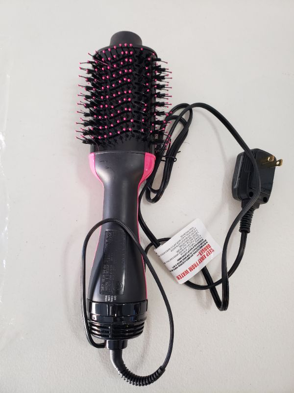 Photo 2 of REVLON Hot Brush, Black/Pink. Missing Box. Prior Use.