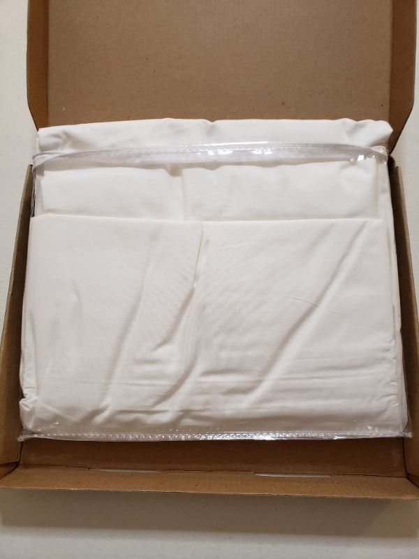 Photo 2 of Amazon Basics Ultra Soft Body Pillowcase, White. 55"x21" 