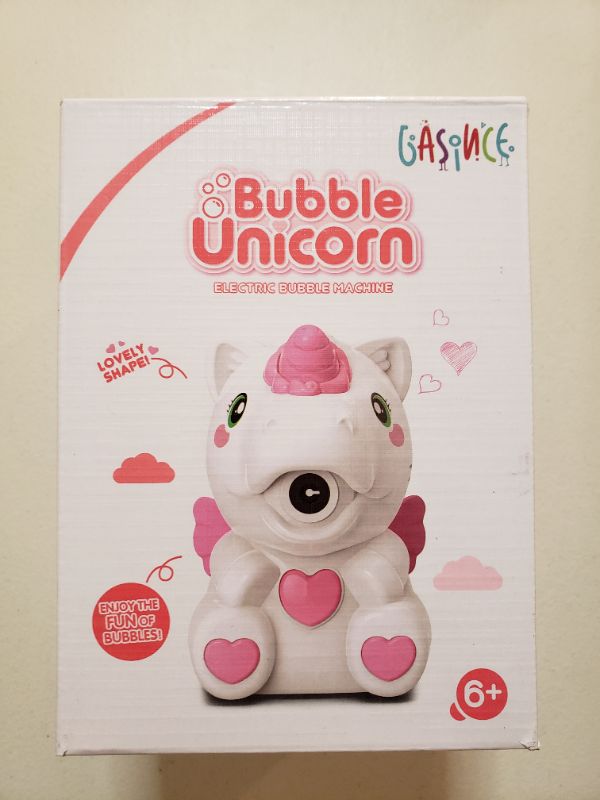 Photo 1 of Bubble Unicorn Electric Bubble Making Machine. Ages 6+