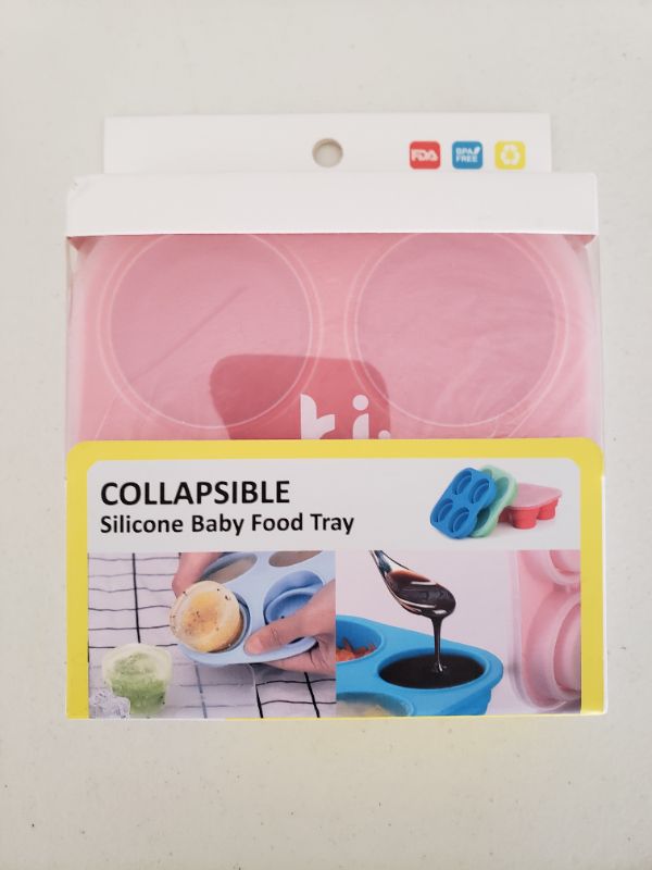 Photo 1 of Collapsible Silicone Baby Food Tray