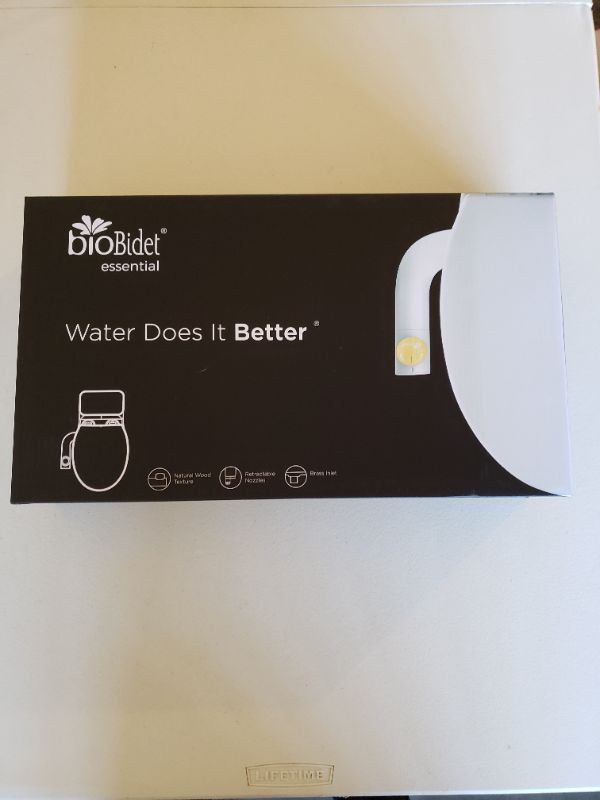 Photo 1 of Bio Bidet Essential Simple Bidet Toilet Attachment in White with Dual Nozzle, Fresh Water Spray, Non Electric, Easy to Install, Brass Inlet and Internal Valve
