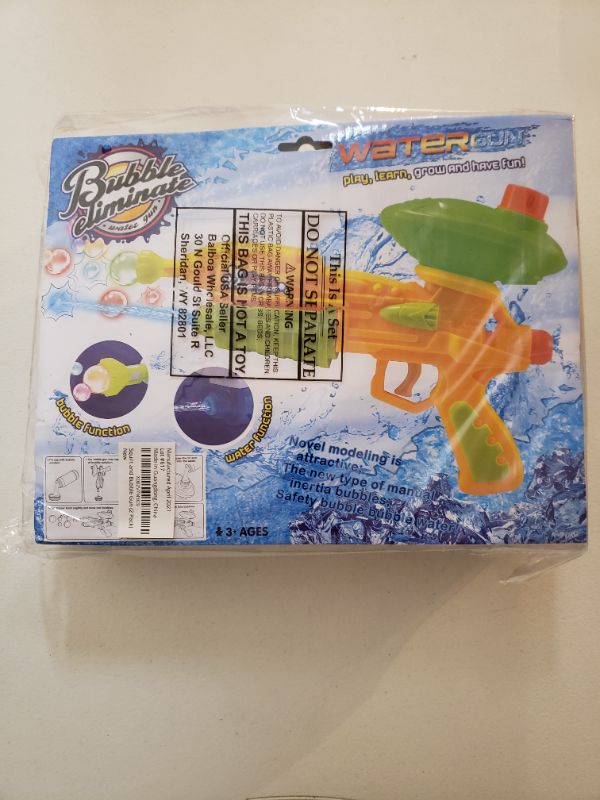 Photo 3 of 2 In 1 Bubble and Water Gun 2 Pack