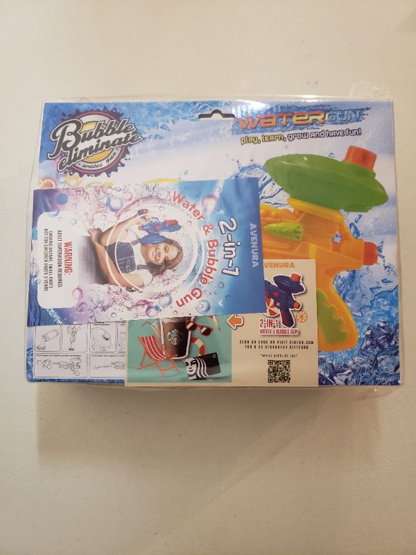 Photo 3 of 2 In 1 Bubble and Water Gun 2 Pack