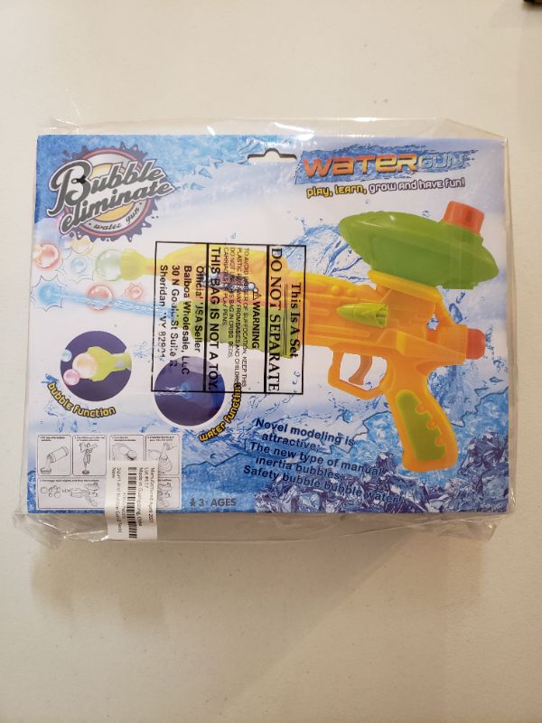 Photo 1 of 2 In 1 Bubble and Water Gun 2 Pack