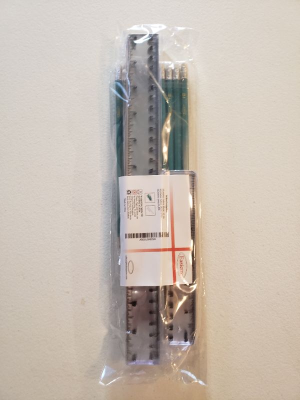 Photo 1 of Plastic Ruler and Pencil School Supply Pack.