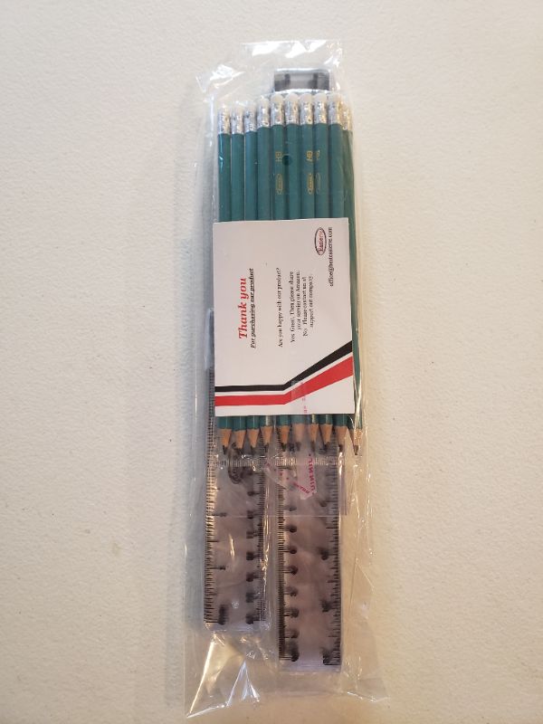 Photo 2 of Plastic Ruler and Pencil School Supply Pack.