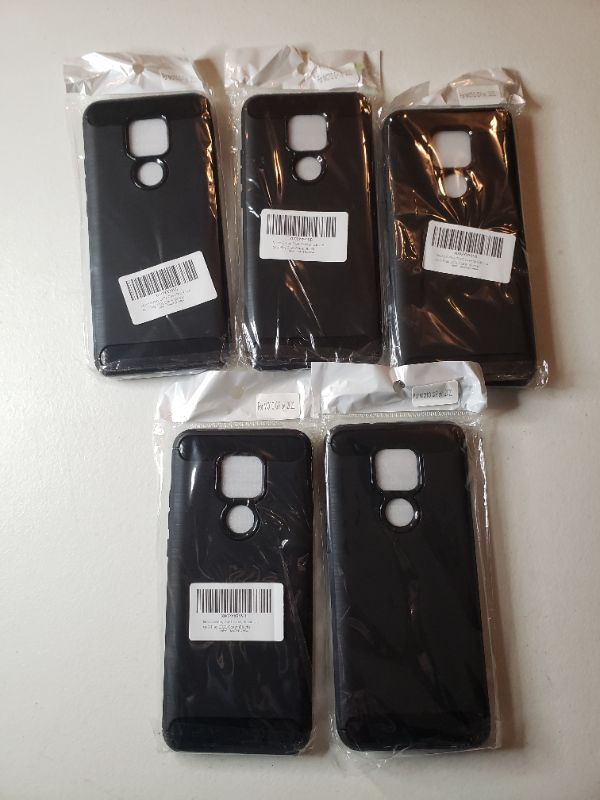 Photo 1 of Moto G Smart Phone Cases, Black, Lot of 5 Cases.