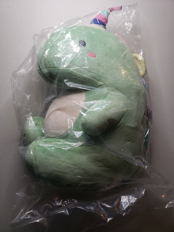 Photo 2 of Children's Plush Stuffed Toy, Green, Dino/Dragon/Unicorn.