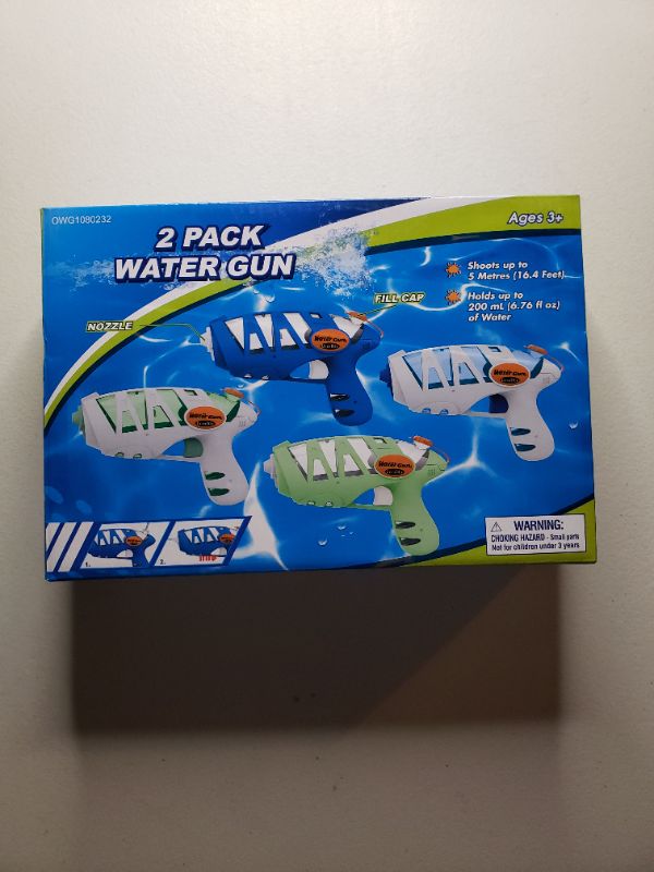 Photo 1 of 2 Pack of Water Guns, Ages 3+
