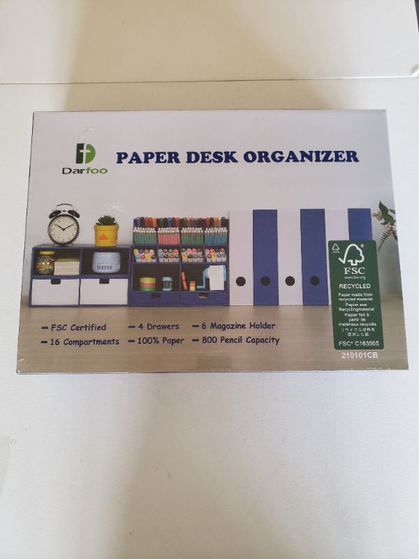Photo 1 of DARFOO Paper Desk Organizer Model:210101CB.