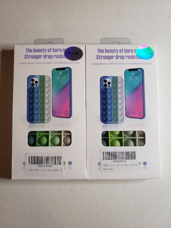 Photo 1 of Apple iPhone 11 Pro Max & X/XS Push Pop Smart Phone Case. Lot of 2.