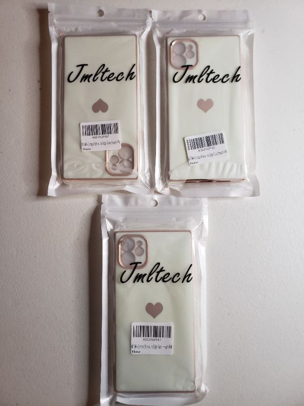 Photo 1 of Apple iPhone Smart phone Cases, Lot of 3. Rose Gold Heart.