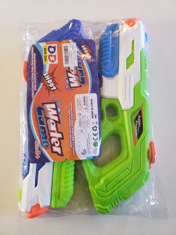 Photo 1 of Super Shooter Water Guns, 2 Pack. Ages 3+