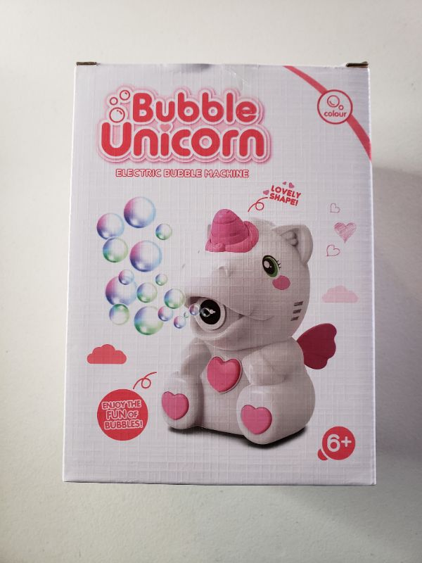 Photo 1 of Bubble Unicorn Bubble Making Machine, Ages 6+.