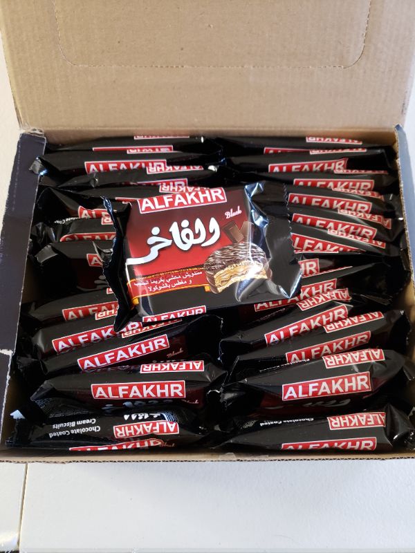 Photo 3 of Alfakher chocolate cookies , individually wrapped , soft baked, (24 pieces). Lot of 2 Boxes.