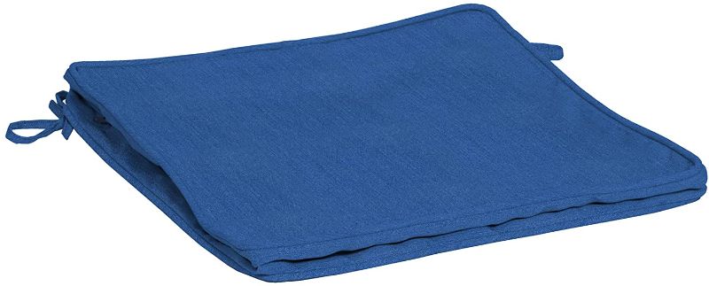 Photo 1 of Arden Selections AH10F04B-41 Acrylic Square Seat Cushion Cover, Blue
