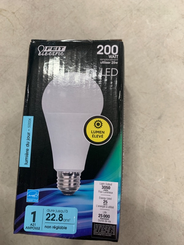 Photo 2 of 200-Watt Equivalent A21 Daylight (5000K) ENERGY STAR LED Light Bulb (1-Bulb)